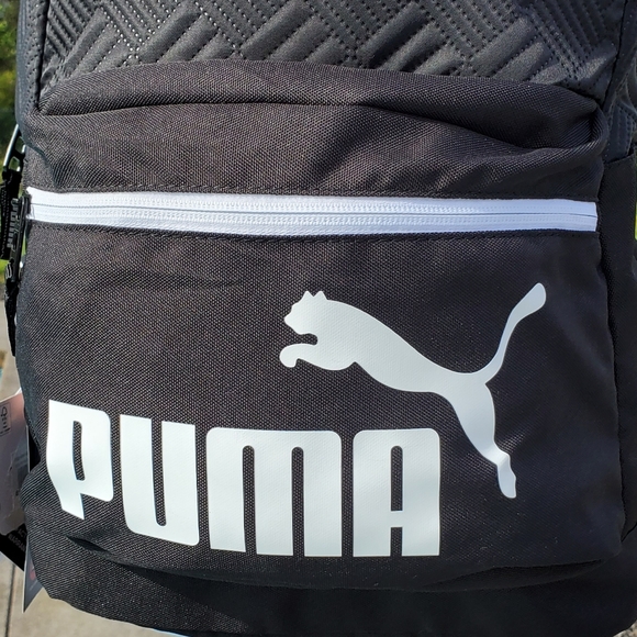 Puma 18.5" Sidelines Backpack - Black/White - Picture 5 of 17